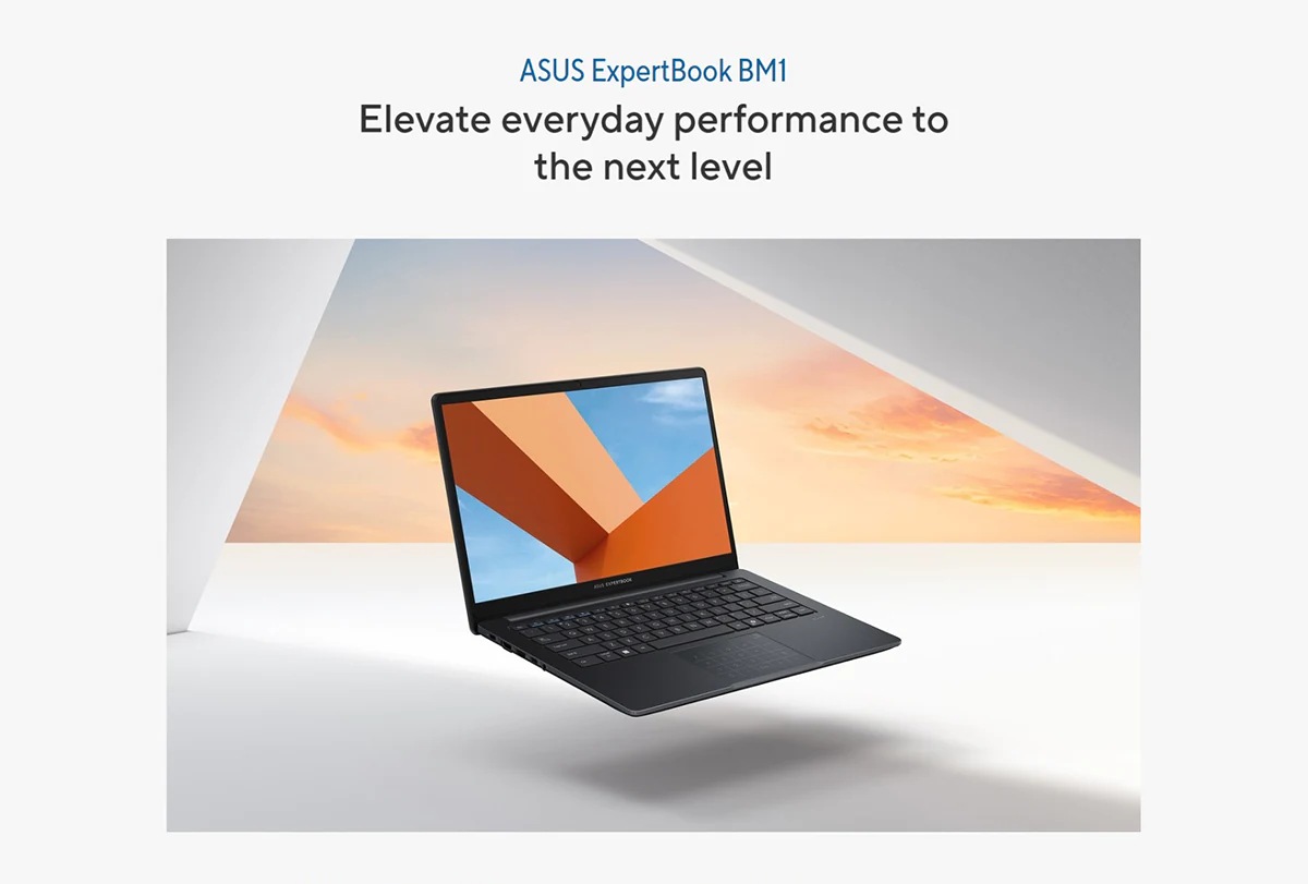 ASUS ExpertBook BM1 BM1403CDA-S60911 AMD Ryzen 7 7735HS 16GB RAM 512GB SSD 14" FHD Display Business Series Laptop ASUS ExpertBook BM1 BM1403CDA-S60911 AMD Ryzen 7 7735HS 16GB RAM 512GB SSD 14" FHD Display Business Series Laptop